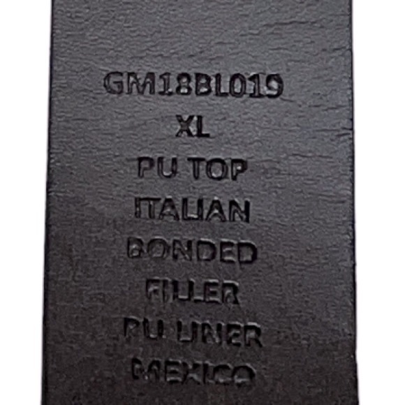 Reversable Belt Brown Black Silver Buckle Unisex Grommet Detail XL Mexico - Picture 9 of 13